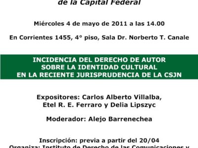 ‘Incidencia del Derecho de Autor sobre la identidad cultural’