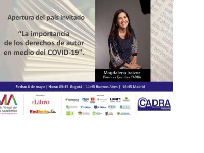 “Hoy más que nunca es importante que las instituciones educativas obtengan la autorización del autor”