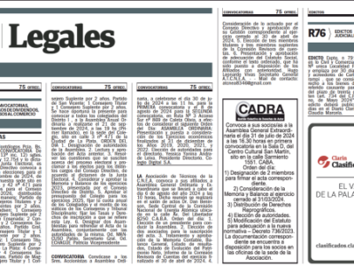 Asamblea extraordinaria de CADRA